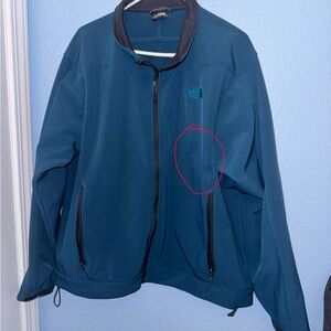 THE NORTH FACE Men’s Jacket Softshell Size XL Blue Aqua